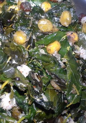 A picture of Murungai keerai (Drumstick Spinach) Curry- Tamilnadu Special.