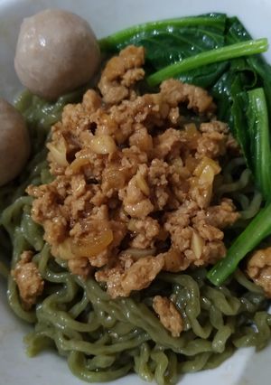 Foto resep Mie Hijau Ayam