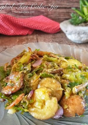 Foto resep Jengkol Teri Cabai Hijau