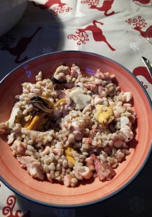Foto di Farro con polpo