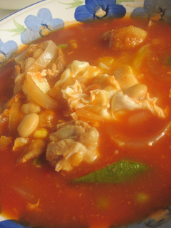 A picture of Bean Soup with Mutti Tomato Puree.