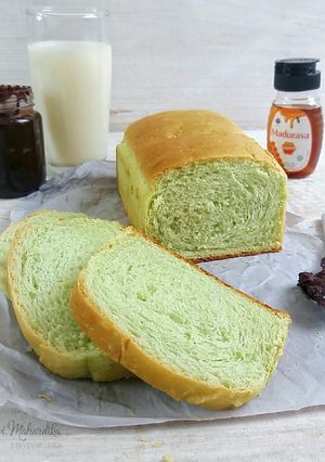 Foto resep Roti Tawar Pandan (Eggless)