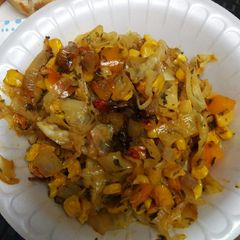 A picture of Corn Pepper and Cabbage Relish.