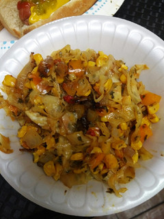 A picture of Corn Pepper and Cabbage Relish.