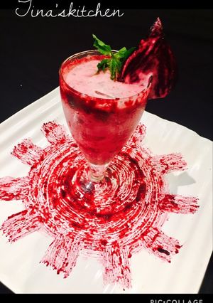 A picture of Beetroot & carrot chaas.