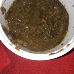 A picture of Pudina chutney.