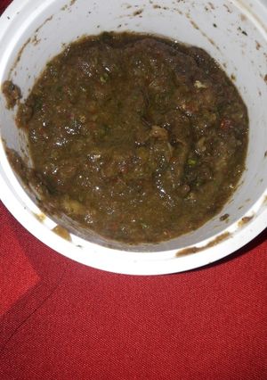 A picture of Pudina chutney.