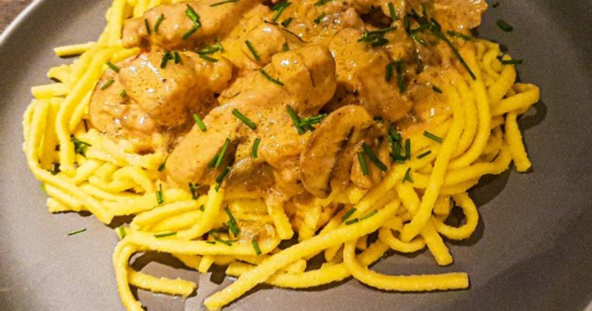 Champignon-Rahmgeschnetzeltes Rezept von chefklasse - Cookpad