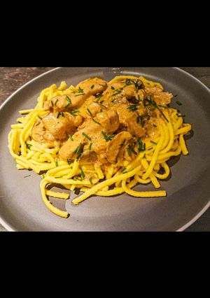 Champignon-Rahmgeschnetzeltes Rezepthauptbild