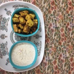 Breakfast bread Upma with nutty muesli A picture of Breakfast bread Upma with nutty muesli.