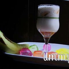 A picture of Banana and coconut smoothie.