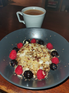 Une photo de Bowl Cake Banane Chocolat !