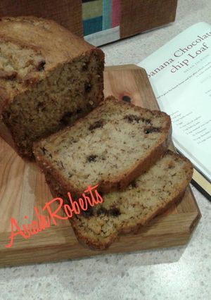 Foto resep Banana chocolate chip loaf