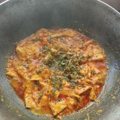 A picture of Papad Sabzi.