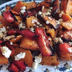 A picture of #Salads#Pumpkin capsicum salad.