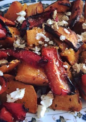A picture of #Salads#Pumpkin capsicum salad.