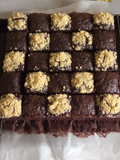 Foto resep Banana brownie with crumble n chochochips