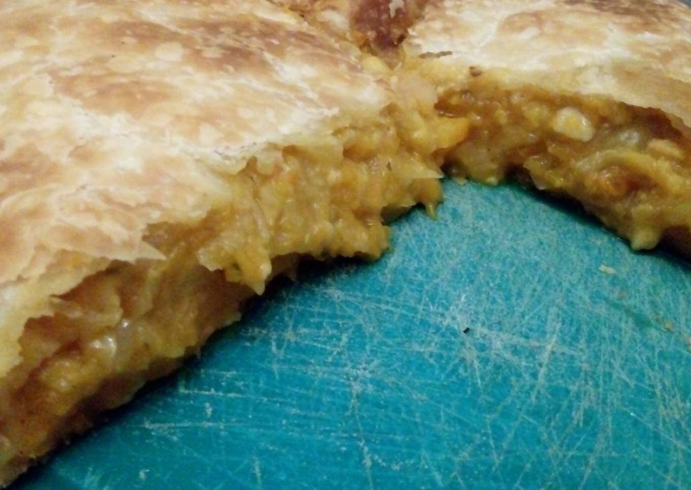 Tarta de calabaza y choclo