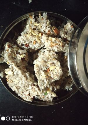 A picture of Dry fruits panjiri.