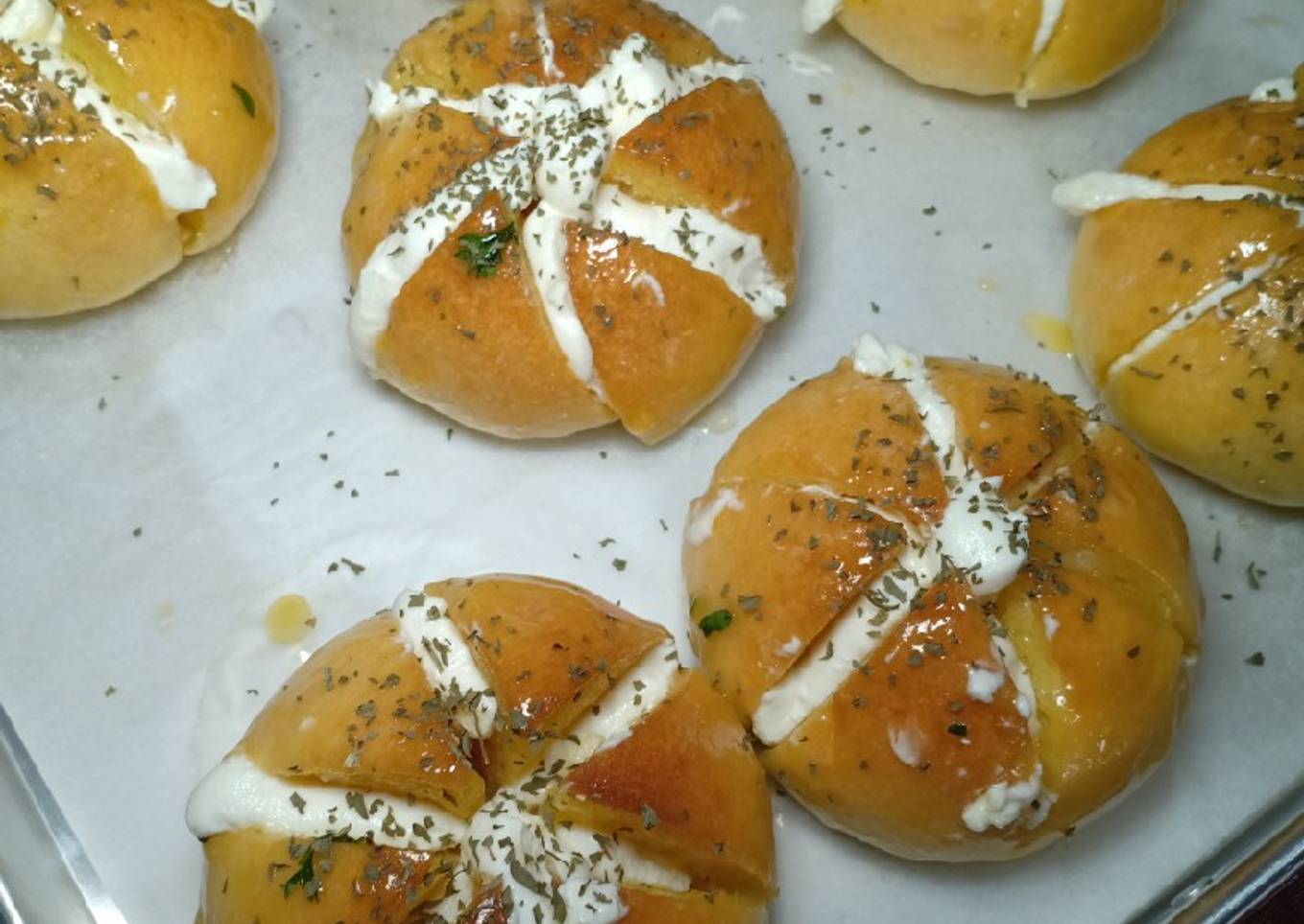 58. Korean Garlic Cheese Bread