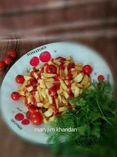 عکسی از دستور سیب زمینی سرخ کرده ترد🍟