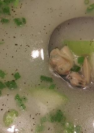 Hình của món Canh nghêu bí đao.
