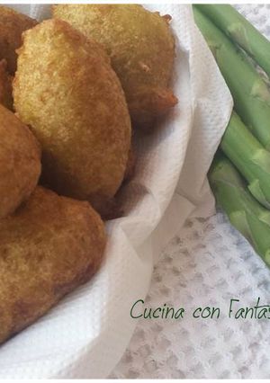 Foto di Bocconcini di merluzzo, patate e asparagi