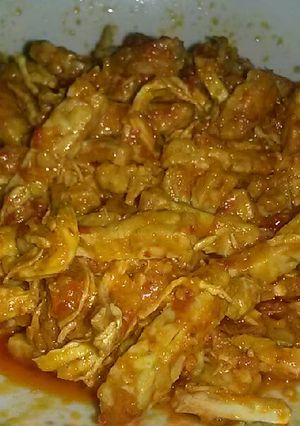 Foto resep Tempe Ayam Suwir Masak Pedas Alacin