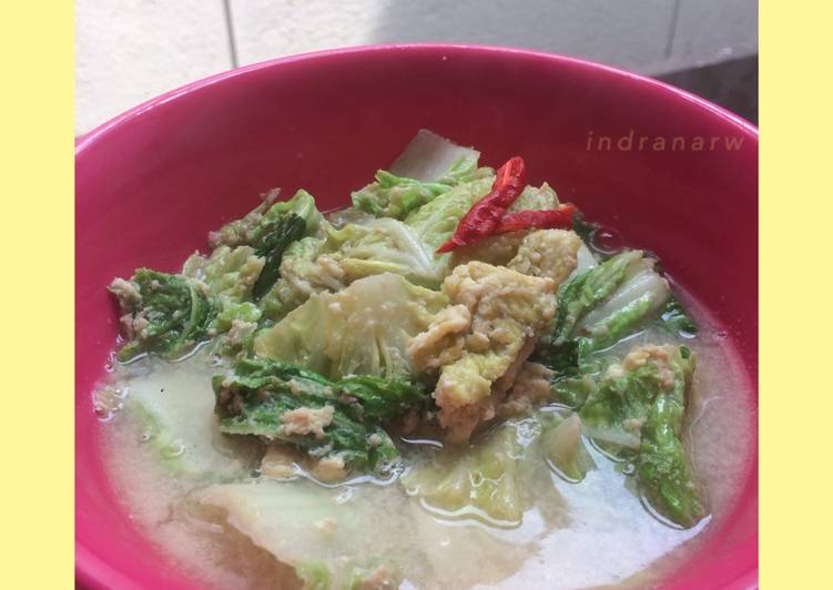 Resep Sawi Putih kuah Telur, Menggugah Selera