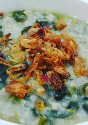 Foto resep Bubur bayam simple enak
