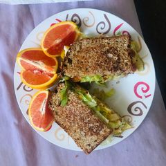 A picture of Breakfast Tuna & Lettuce Sandwich.