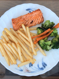 Foto resep Pan Fried Salmon With Veggies