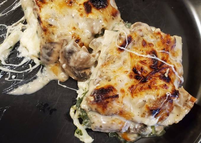 Simple Way to Make Homemade Vegetable Lasagna with White Sauce for Dinner Recipe