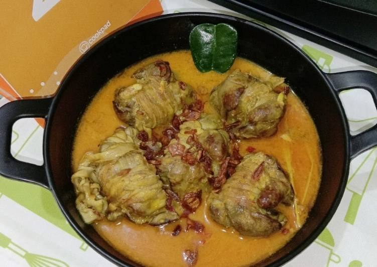 Resep Bumbu Dapur Hati ampela masak santan
