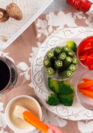A picture of Irresistible Bagna Cauda with Shiitake Powder.