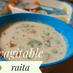 A picture of Vegetable raita.
