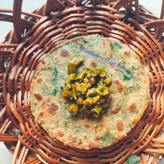 Methi Bajra Rotla A picture of Methi Bajra Rotla.