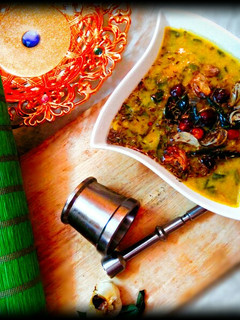A picture of Hyderabadi Kulfa Kairi Dal.
