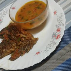 A picture of Fish cooked in milk#themechallenge.