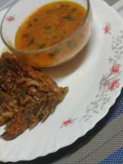 A picture of Fish cooked in milk#themechallenge.
