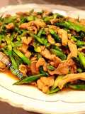Stir-Fried Asparagus Chicken with Korean BBQ Sauce
