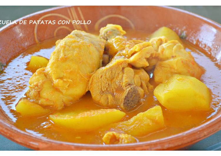Cazuela de patatas con pollo