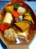 แกงจืดไก่สับเต้าหู้ไข่ เต้าหู้เหลืองทอด