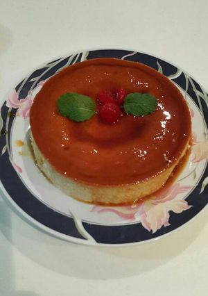 Una foto de Flan de queso sabor y frescura