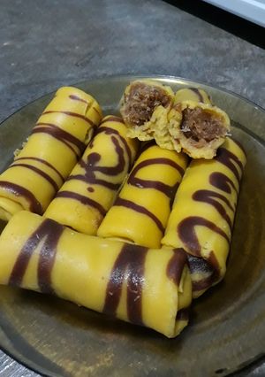 Foto resep Dadar gulung labu