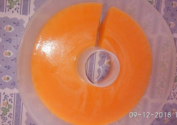 Milk Mango Pudding with White Chocolate