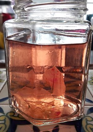 Una foto de Infusión de flor de bugambilia 🌺🌺🌺