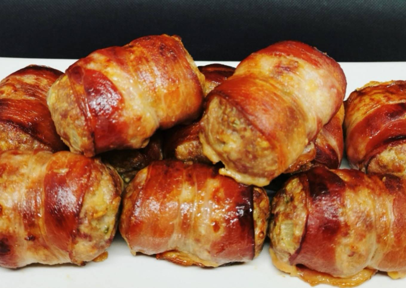 Aperitivo de carne picada al horno