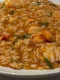 Arroz malandrinho de Perca e Camarão