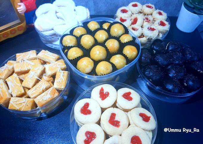 Resep Aneka Kue Kering 1 Adonan 6 Macam Cookies Oleh Ummu Ryu Ra Cookpad